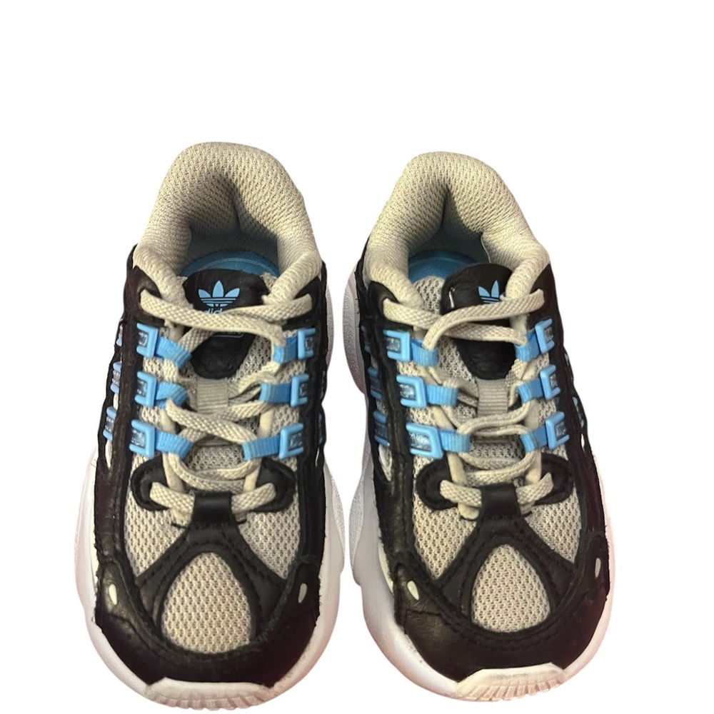Adidas Kids' Black and Blue Sneakers